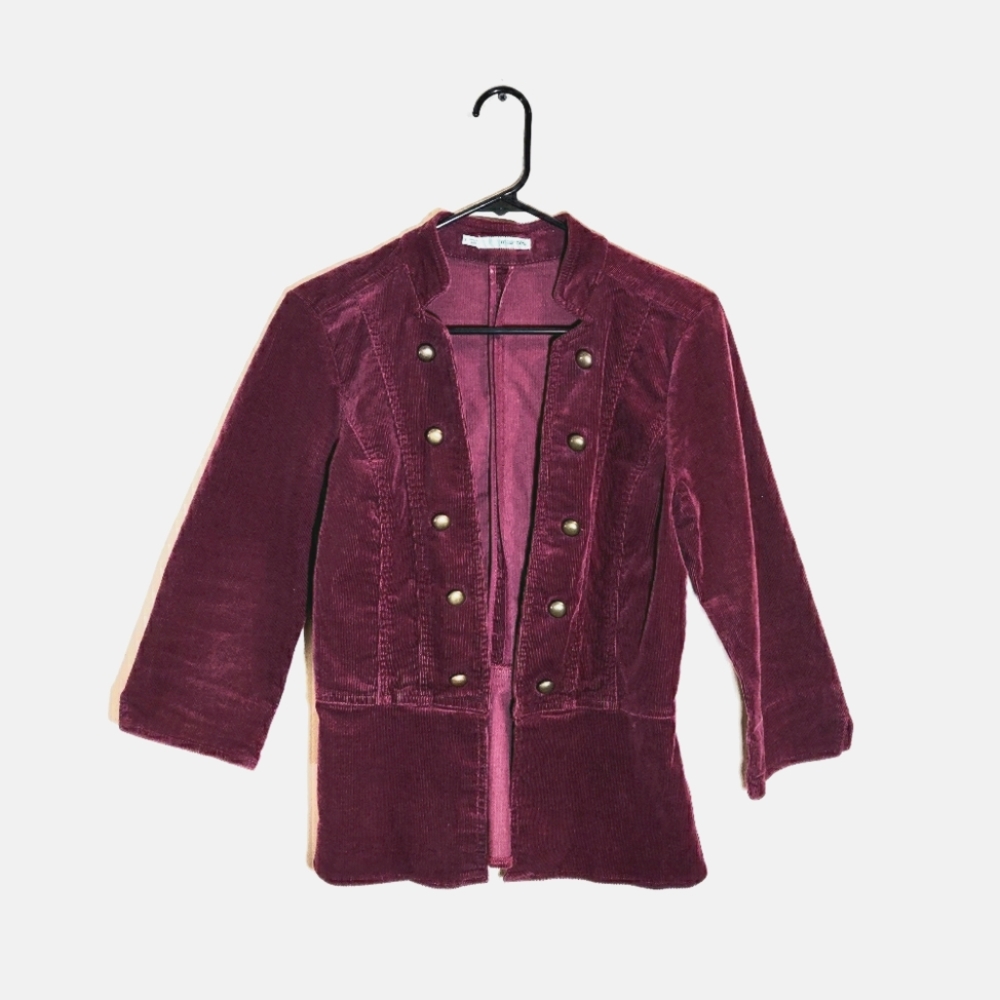 ⭐Maurices | Women's Corduroy Jacket Maroon